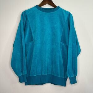 Gloria Vanderbilt Vintage Blue Velvet Sweater